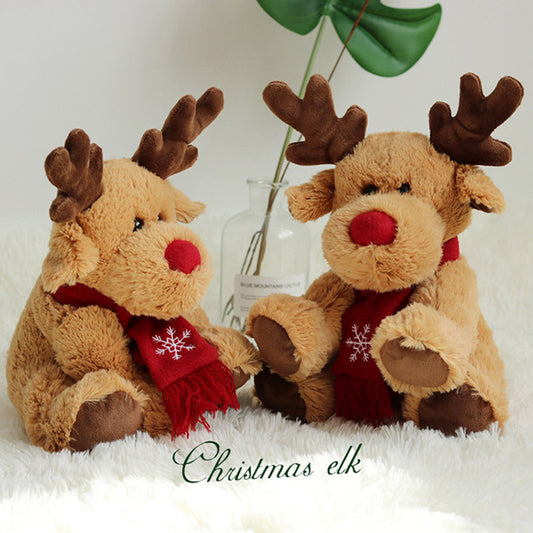 Christmas Plush Elk Doll Toy Girls Children Gifts