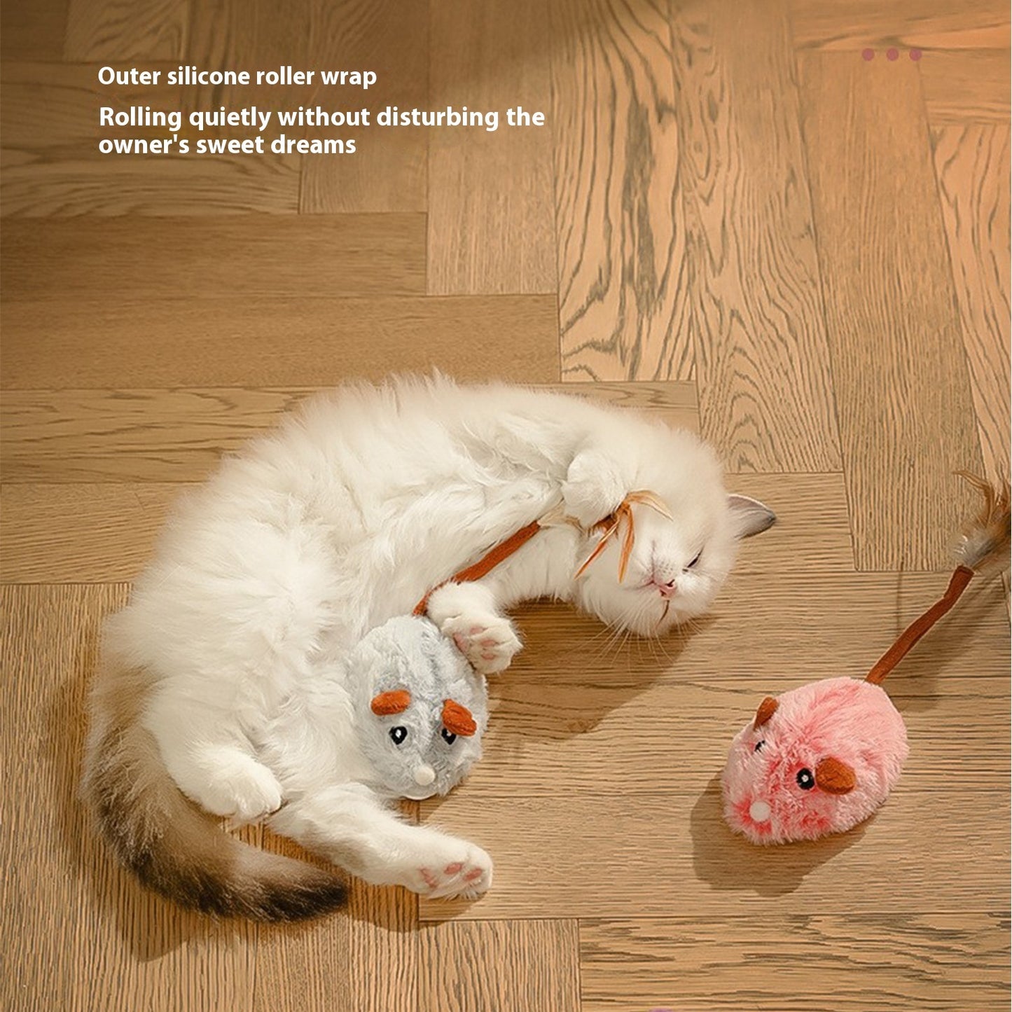 Cat Toys Self-Hi Relieving Stuffy Electric Mouse Cat Pole Toy Pet Products