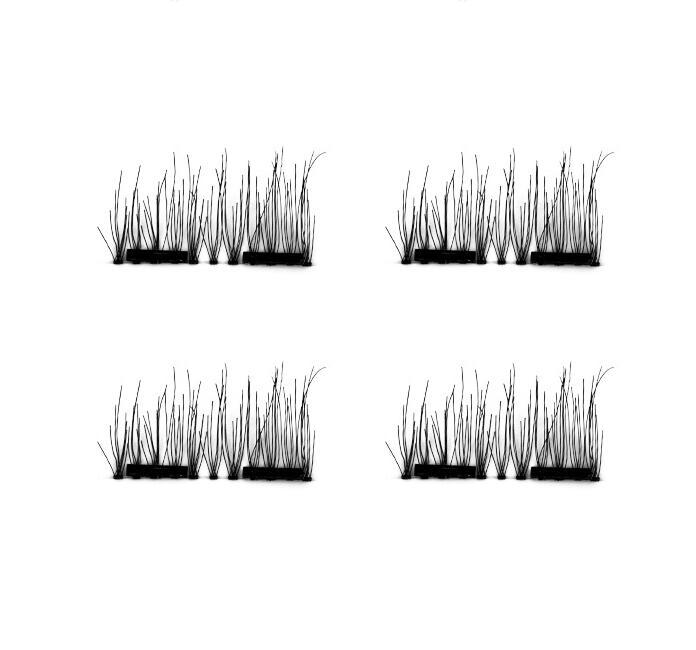 Compatible with Apple, 2021 New False Eyelashes 6D Magnetic Eye Lashes Double Magnet Fake EyeLashes Hand Made Strip Lashes cilios posticos