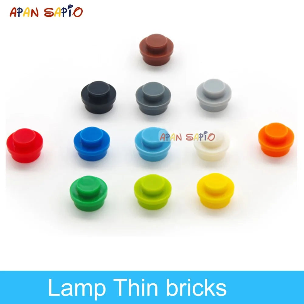 600pcs DIY Building Blocks Thin Figures Bricks Lamp 12Colors Educational Creative Size Compatible With 4037 Toys for Children