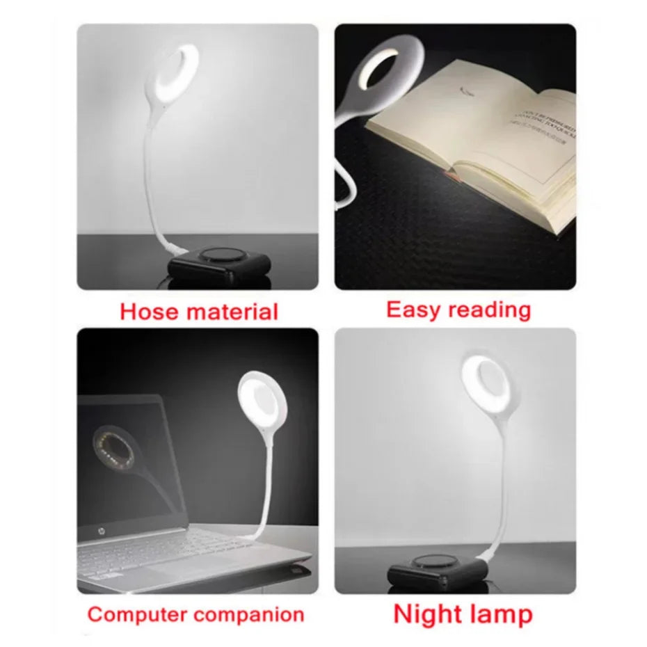 LED Desk Lamp Bedroom Reading Light Mini Foldable Table Lamp USB Direct Plug Portable Night Lamp Dormitory Student Bedside Lamp