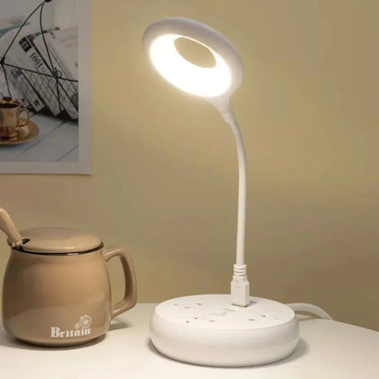 LED Desk Lamp Bedroom Reading Light Mini Foldable Table Lamp USB Direct Plug Portable Night Lamp Dormitory Student Bedside Lamp